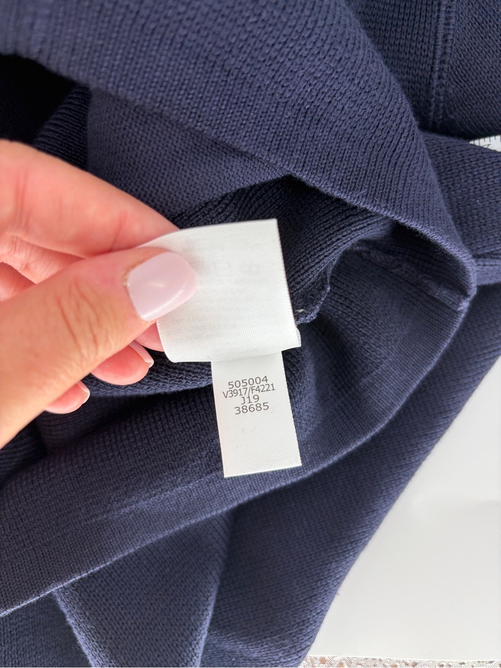 American Airlines by Lands' End Navy Full-Zip Knit Uniform Sweater Zip Pkts M - Picture 10 of 10